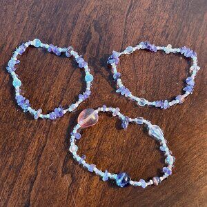 Handmade Bracelet Bundle - Pink & Purple